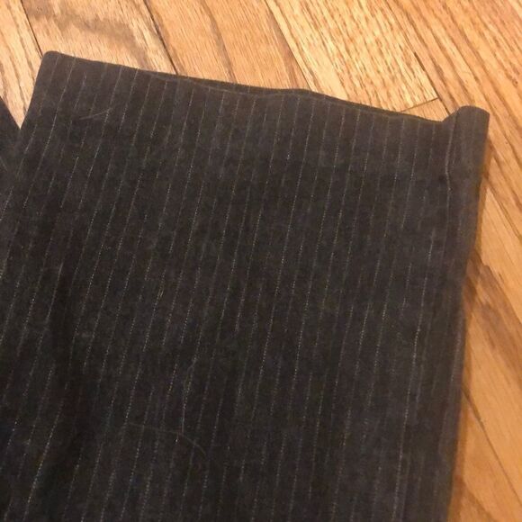 Trina Turk gray slacks with white stripes - Picture 3 of 7
